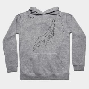 Whale and the Moon Hoodie